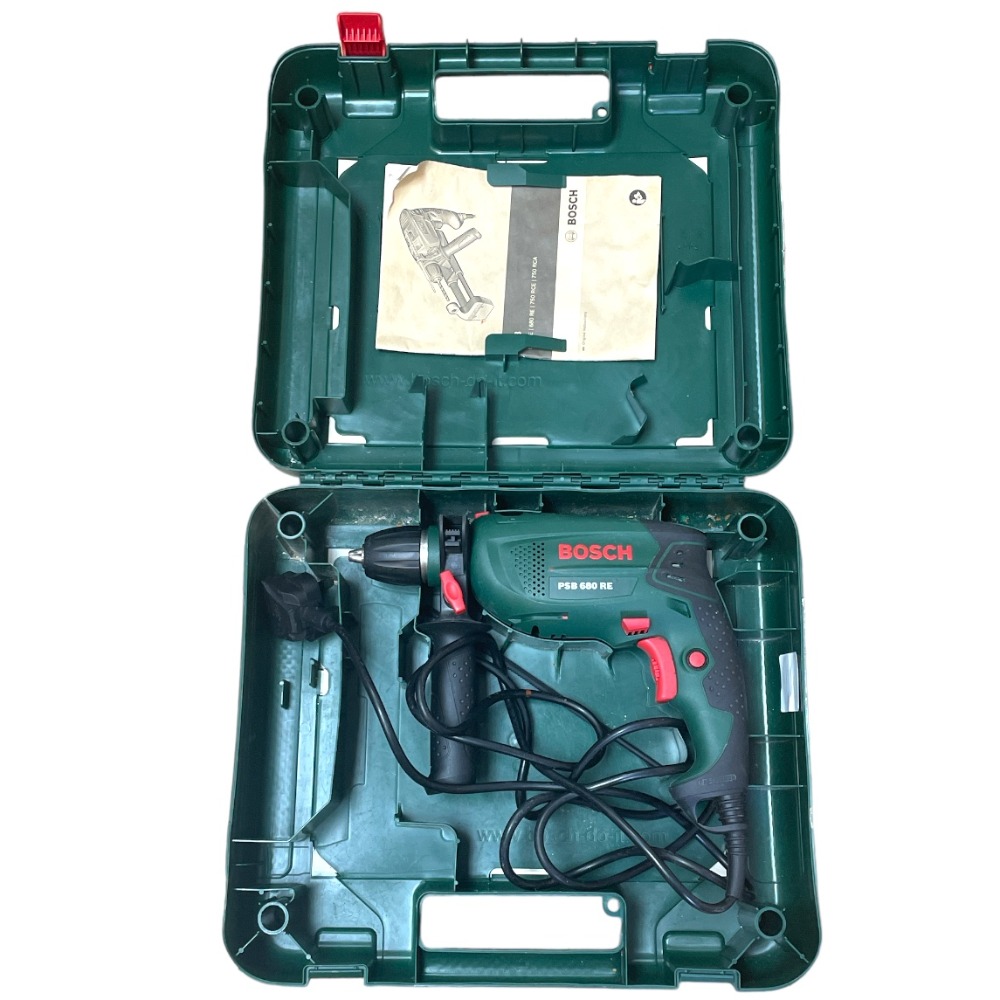 Bosch PSB 680 RE Hammer Drill Corded With Case Own4Less